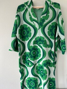 Boden Green Floral Swim Coverup